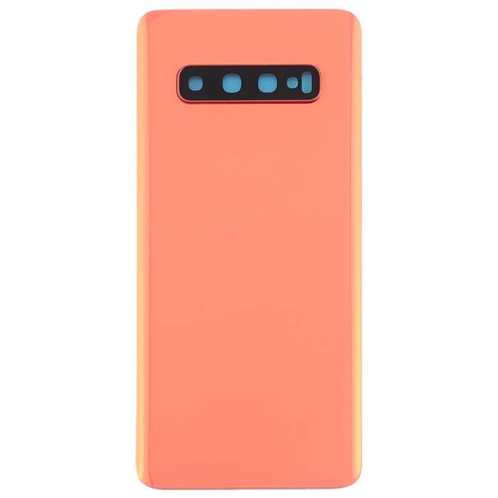 For Galaxy S10 Battery Back Cover with Camera Lens (White)