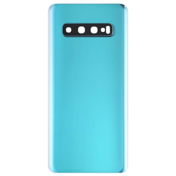 For Galaxy S10 Battery Back Cover with Camera Lens (White)