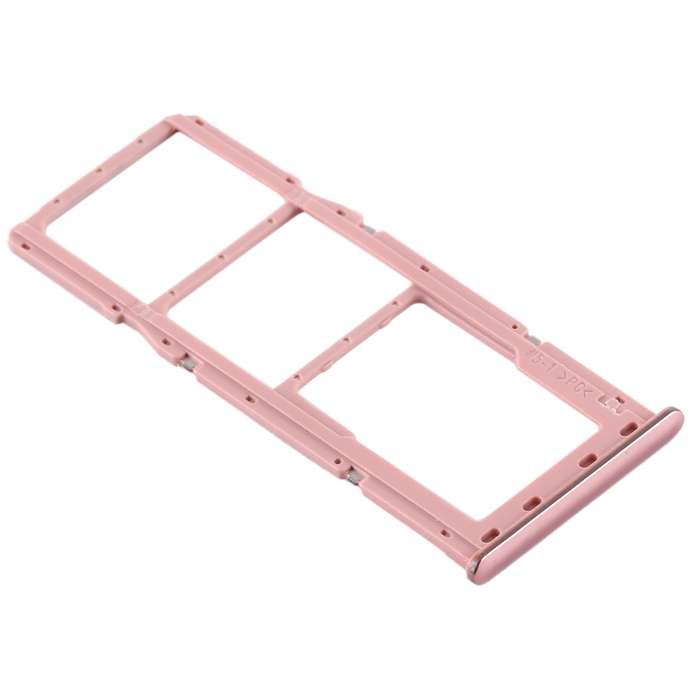 For Samsung Galaxy A51 / A515 SIM Card Tray + SIM Card Tray + Micro SD Card Tray (Pink)