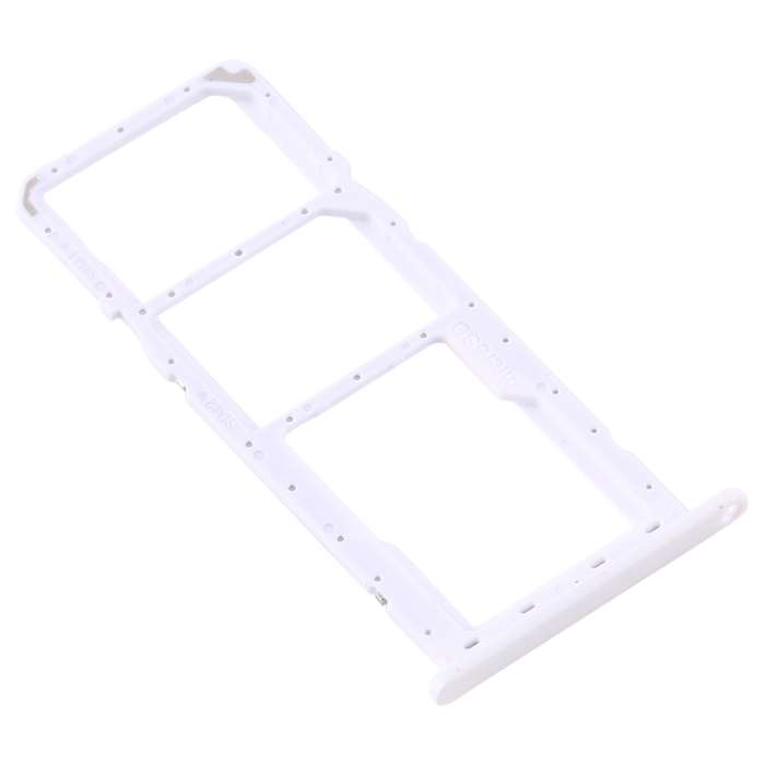 For Samsung Galaxy A11 SM-A115 SIM Card Tray + SIM Card Tray + Micro SD Card Tray (White)