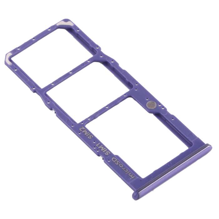 For Samsung Galaxy A50s SM-A507 SIM Card Tray + SIM Card Tray + Micro SD Card Tray (Black)