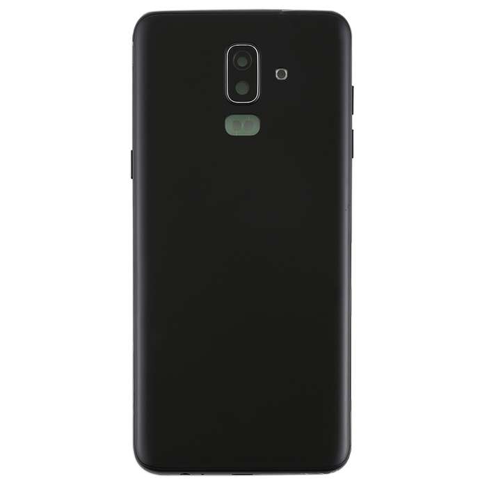 For Galaxy J8 (2018), J810F/DS, J810Y/DS, J810G/DS Back Cover with Side Keys & Camera Lens (Black)