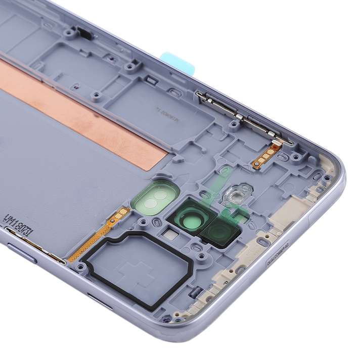 For Galaxy J8 (2018), J810F/DS, J810Y/DS, J810G/DS Back Cover with Side Keys & Camera Lens (Black)