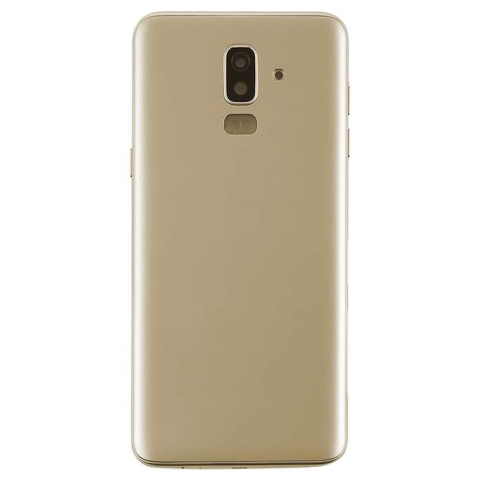For Galaxy J8 (2018), J810F/DS, J810Y/DS, J810G/DS Back Cover with Side Keys & Camera Lens (Black)