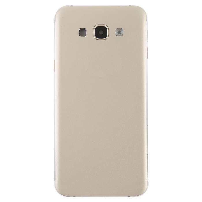 For Galaxy A8 Back Cover with Side Keys & Camera Lens (Gold)