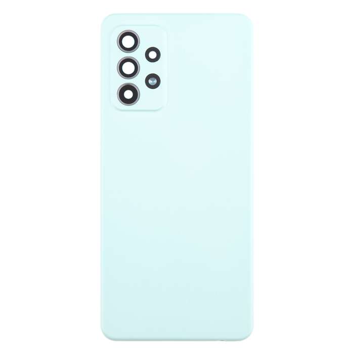 For Samsung Galaxy A52 5G / A52 4G Battery Back Cover with Camera Lens Cover(Purple)