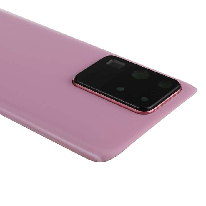 For Samsung Galaxy S20 Ultra Battery Back Cover with Camera Lens Cover (Black)
