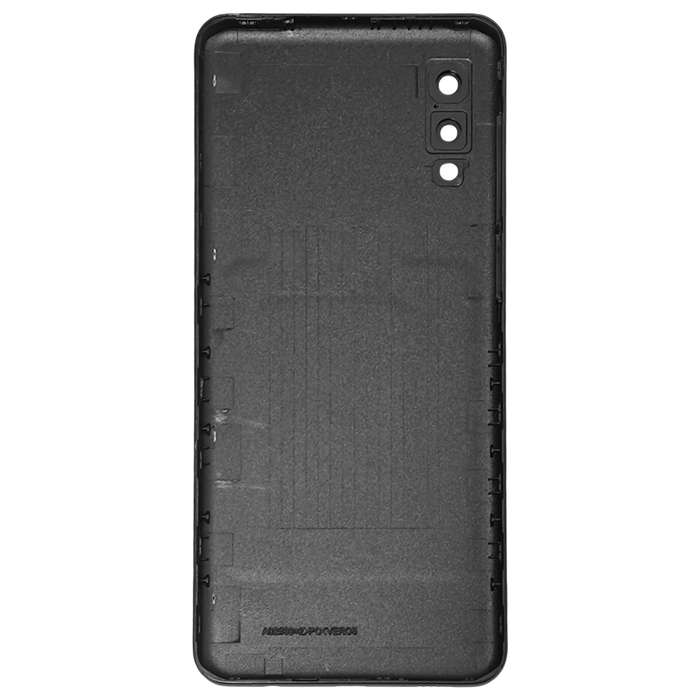 For Samsung Galaxy A02 Battery Back Cover with Camera Lens Cover (Blue)