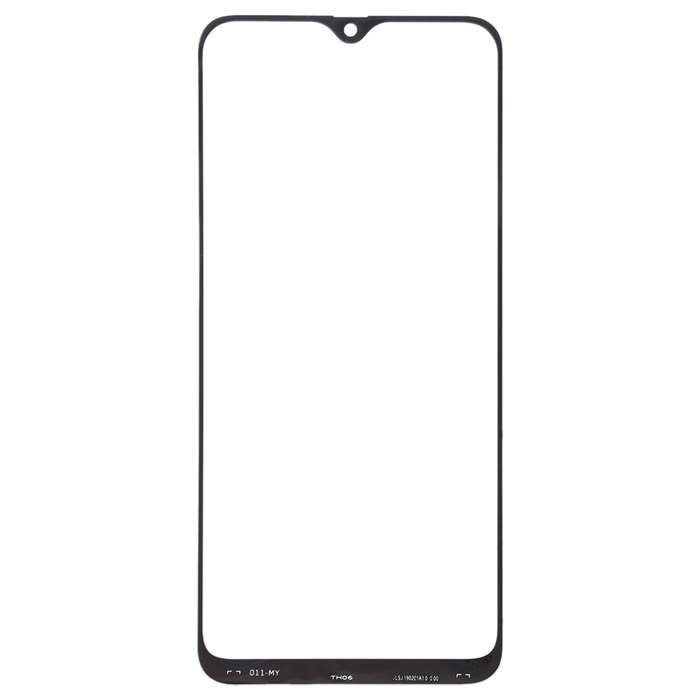 For Samsung Galaxy A40s 10pcs Front Screen Outer Glass Lens (Black)