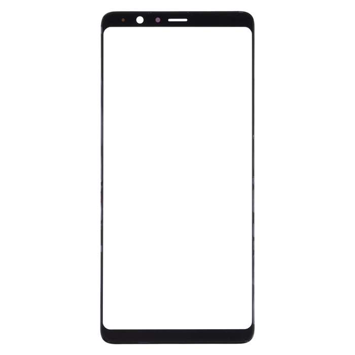 For Samsung Galaxy A8 Star / A9 Star 10pcs Front Screen Outer Glass Lens (Black)
