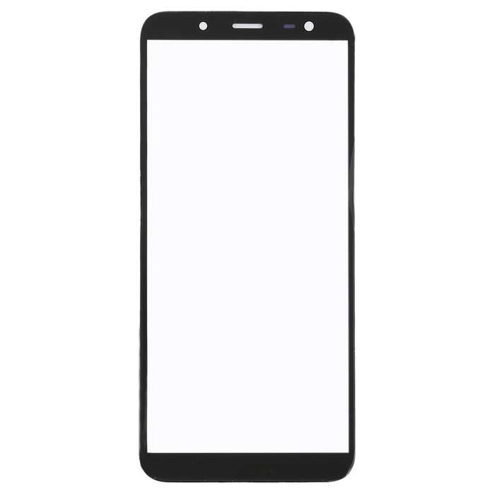 For Samsung Galaxy J6, J600F/DS, J600G/DS 10pcs Front Screen Outer Glass Lens (Black)