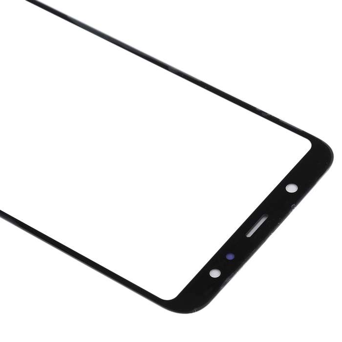 For Samsung Galaxy A6+ (2018) / A605 10pcs Front Screen Outer Glass Lens (Black)