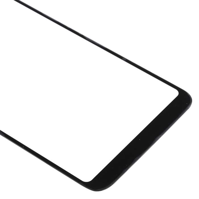 For Samsung Galaxy A6+ (2018) / A605 10pcs Front Screen Outer Glass Lens (Black)