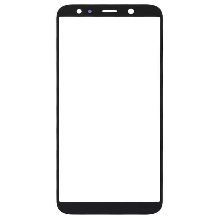 For Samsung Galaxy A6 (2018) 10pcs Front Screen Outer Glass Lens (Black)