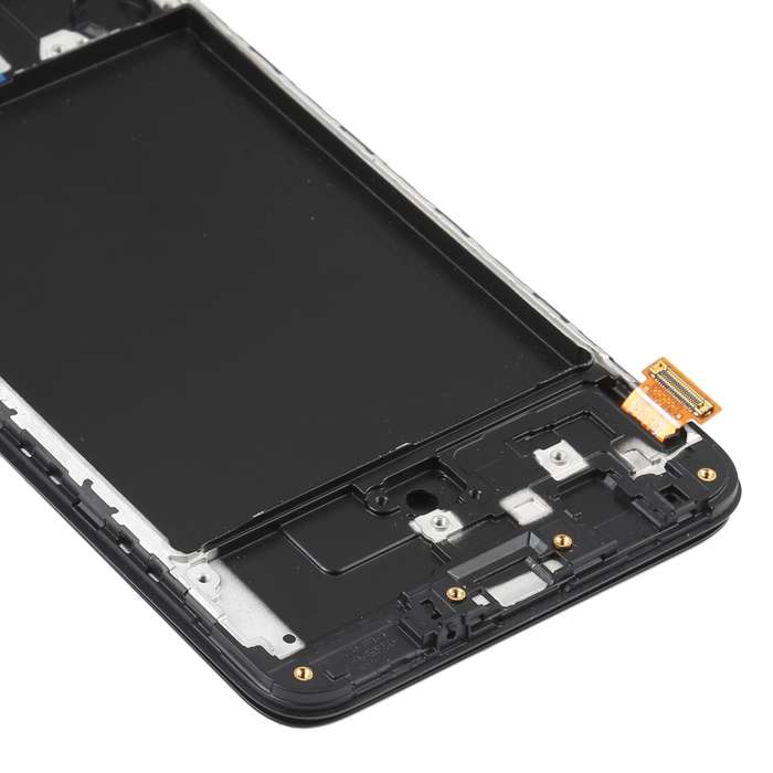 OLED LCD Screen for Samsung Galaxy A70 SM-A705 (6.39 inch) Digitizer Full Assembly with Frame (Black