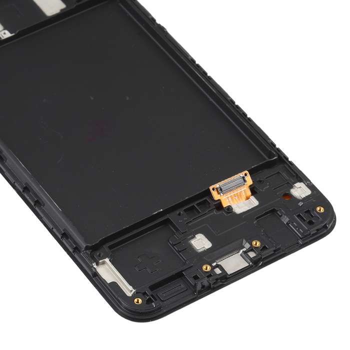 6.36 inch OLED LCD Screen for Samsung Galaxy A20 SM-A205 Digitizer Full Assembly with Frame (Black)