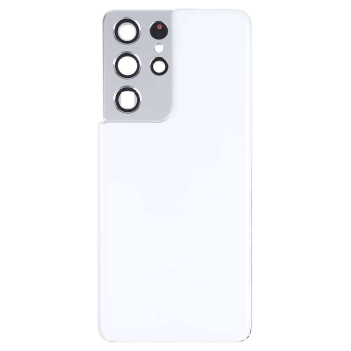 For Samsung Galaxy S21 Ultra 5G Battery Back Cover with Camera Lens Cover (Purple)
