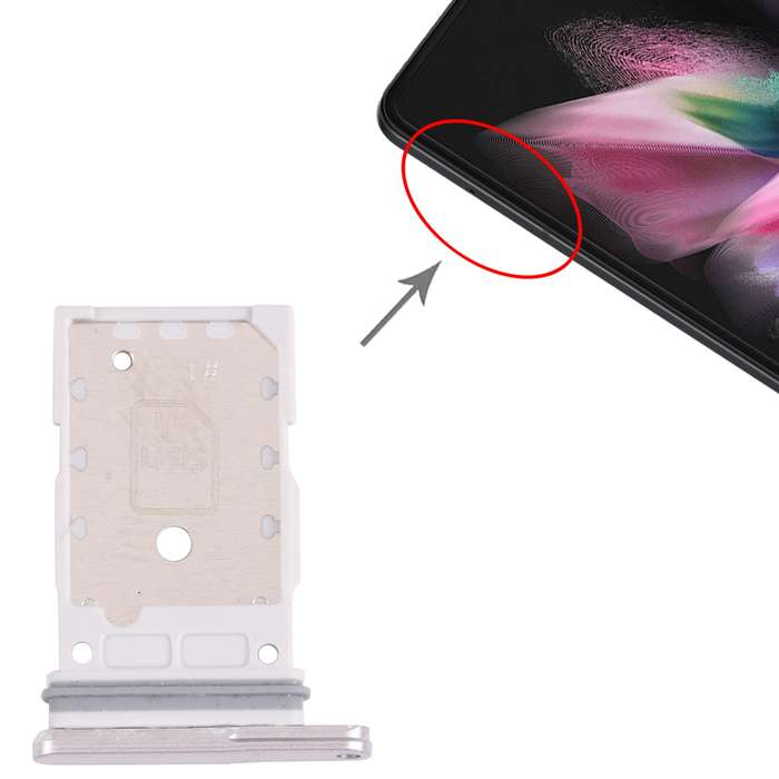 For Samsung Galaxy Z Fold3 5G SM-F926 Original SIM Card Tray + SIM Card Tray (Black)