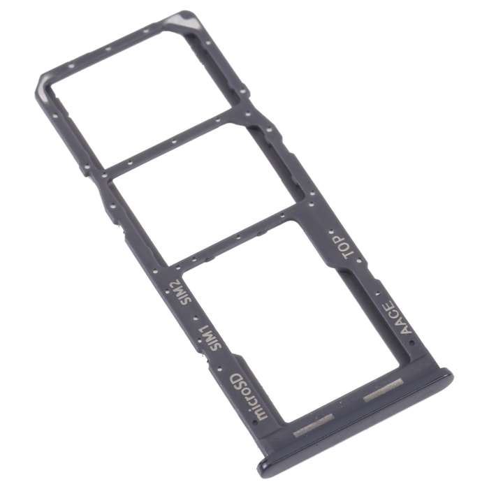 For Samsung Galaxy A13 SM-A135 Original SIM Card Tray + SIM Card Tray + Micro SD card tray (Black)