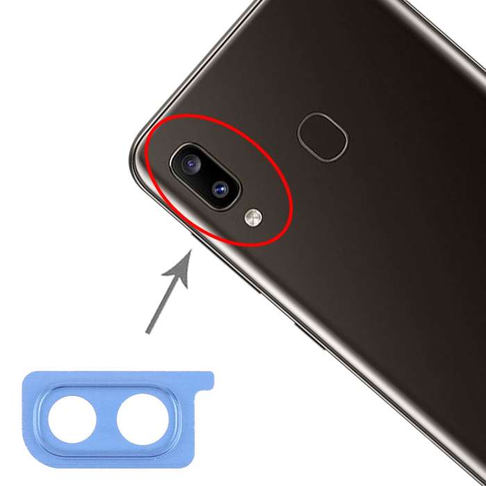 For Galaxy A20 10pcs Camera Lens Cover (Black)
