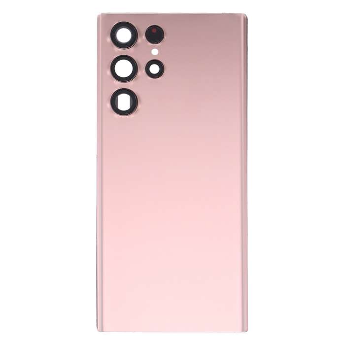 For Samsung Galaxy S22 Ultra 5G SM-S908B Battery Back Cover with Camera Lens Cover (White)