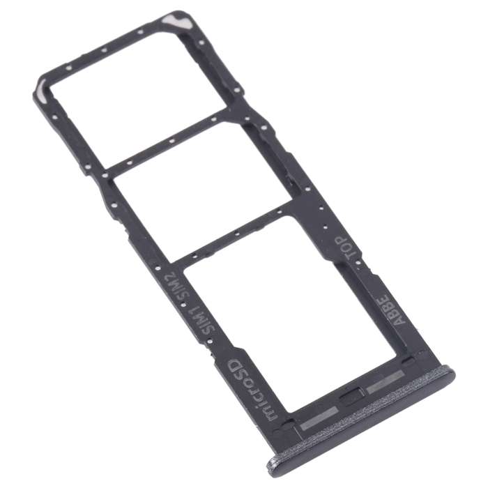 For Samsung Galaxy M23 SM-M236B Original SIM Card Tray + SIM Card Tray + Micro SD Card Tray (Black)