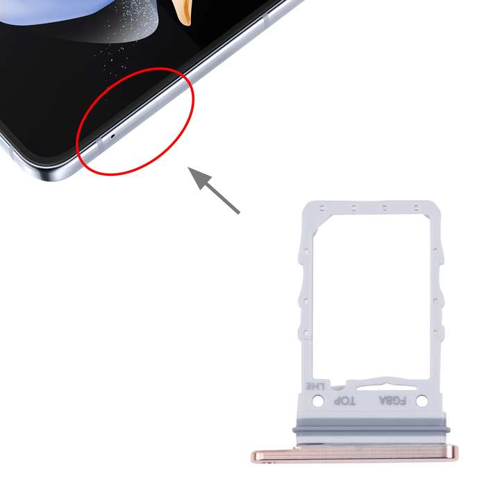 For Samsung Galaxy Z Flip4 SM-F721B Original SIM Card Tray (Purple)