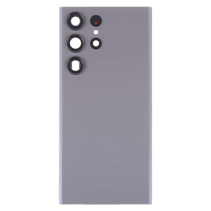 For Samsung Galaxy S23 Ultra SM-S918 Glass Battery Back Cover with Camera Lens Cover(Green)