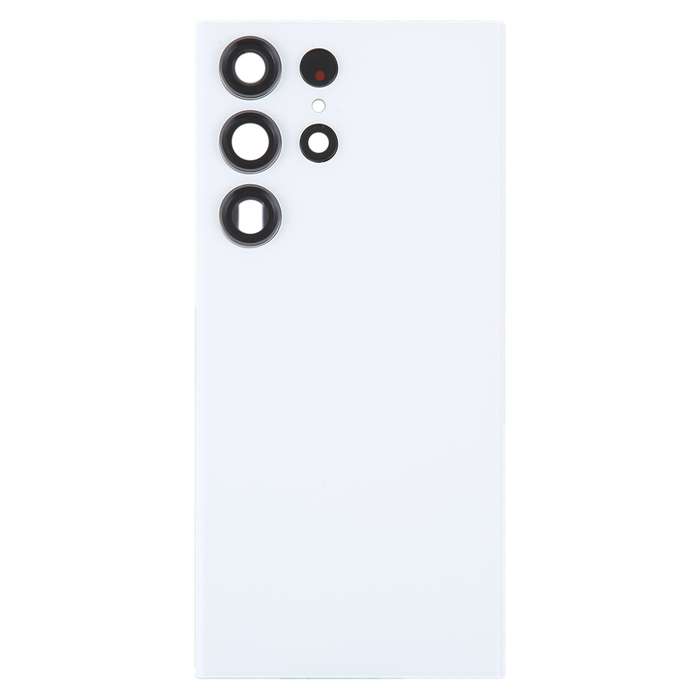 For Samsung Galaxy S23 Ultra SM-S918 Glass Battery Back Cover with Camera Lens Cover(Green)
