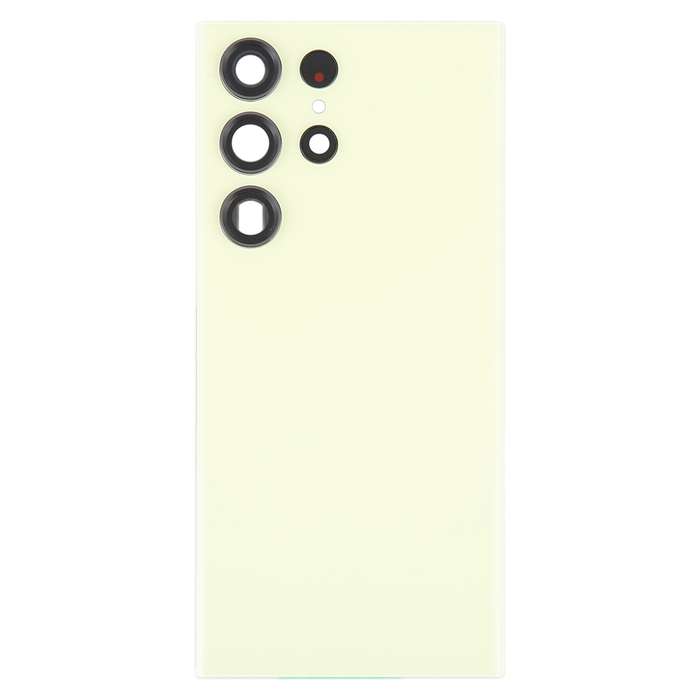 For Samsung Galaxy S23 Ultra SM-S918 Glass Battery Back Cover with Camera Lens Cover(Green)