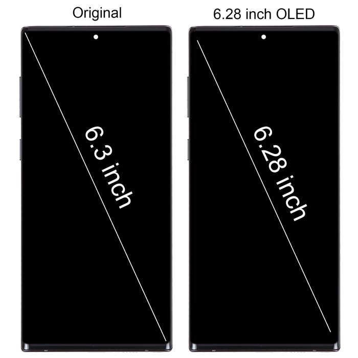6.67 inch OLED LCD Screen For Samsung Galaxy Note10 SM-N970F Digitizer Full Assembly With Frame (Bla