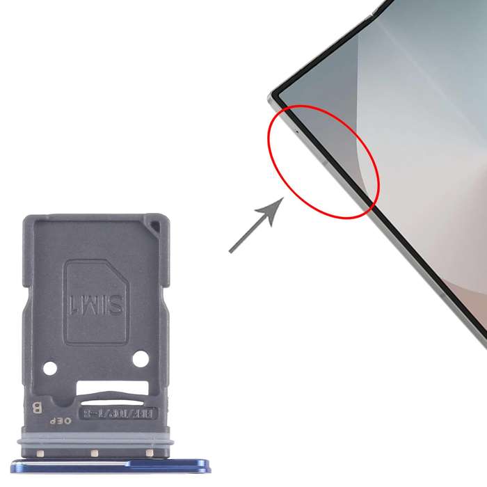For Samsung Galaxy Z Fold7 SM-F966U US Version Original SIM Card Tray (Blue)