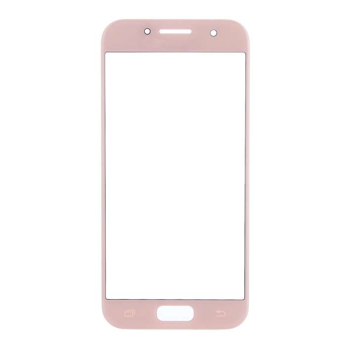 For Galaxy A5 (2017) / A520 Front Screen Outer Glass Lens (Black)