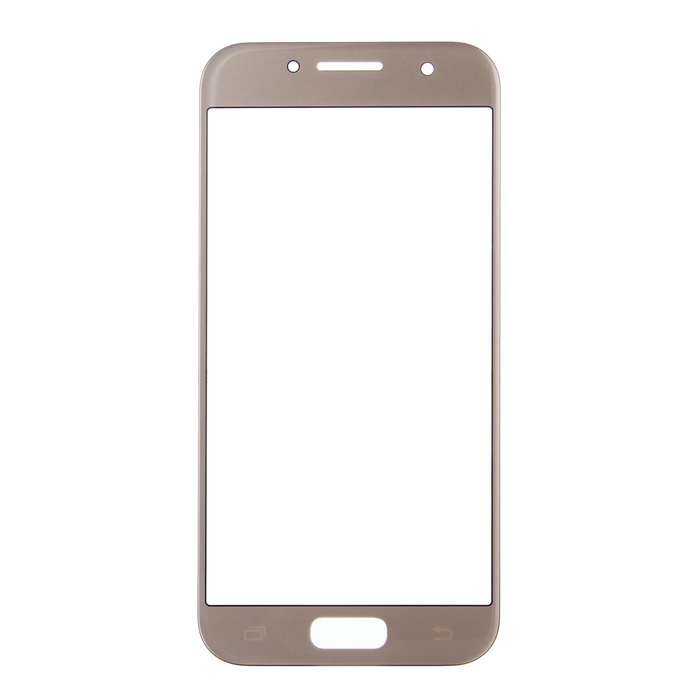 For Galaxy A5 (2017) / A520 Front Screen Outer Glass Lens (Black)