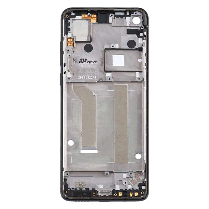 Front Housing LCD Frame Bezel Plate for Motorola Moto One Vision(Blue)