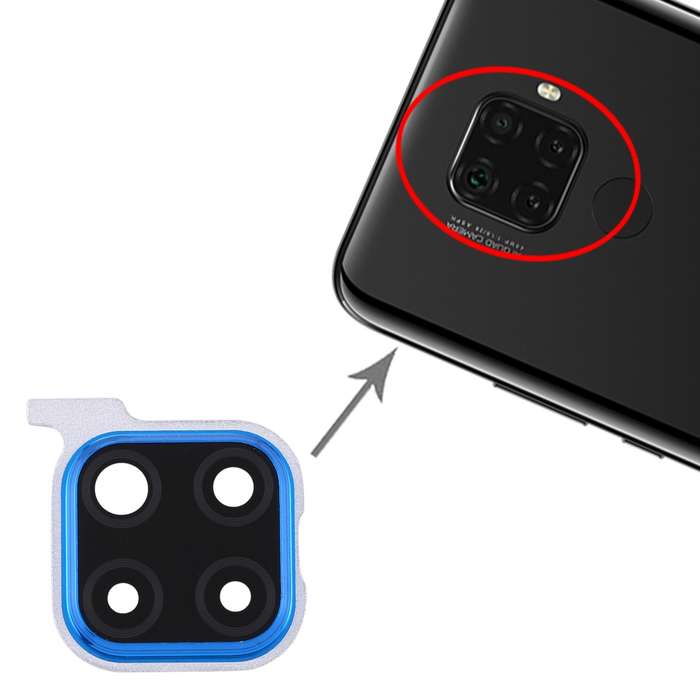 For Huawei Nova 5i Pro 10pcs Camera Lens Cover (Blue)