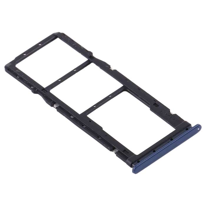SIM Card Tray + SIM Card Tray + Micro SD Card Tray for Xiaomi Redmi 10X 4G / Redmi Note 9(Blue)