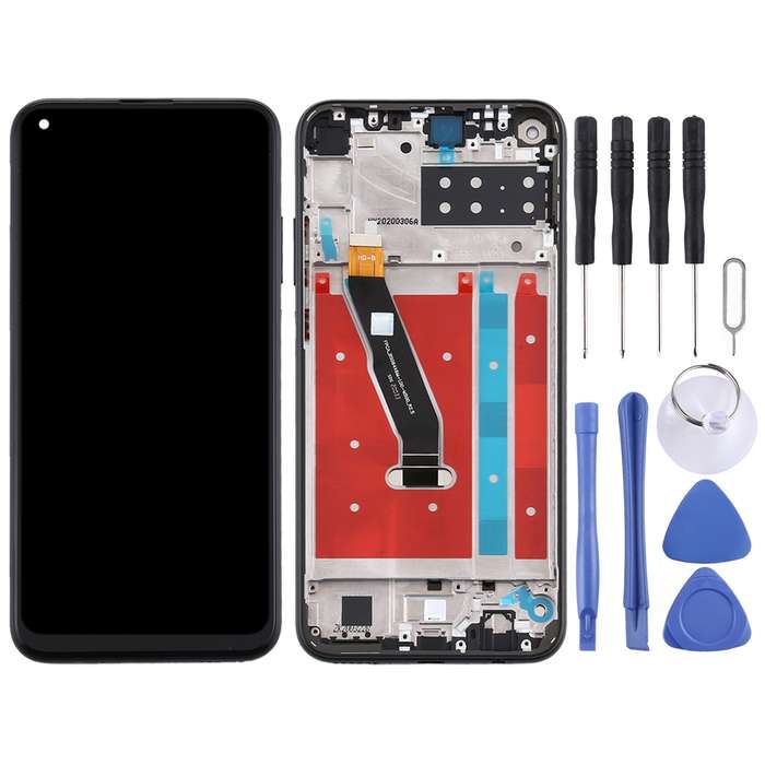 OEM LCD Screen for Huawei Enjoy 10 Digitizer Full Assembly with Frame(Black)