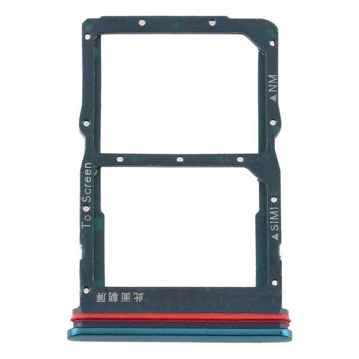 SIM Card Tray + NM Card Tray for Huawei P40 Lite 5G (Black)