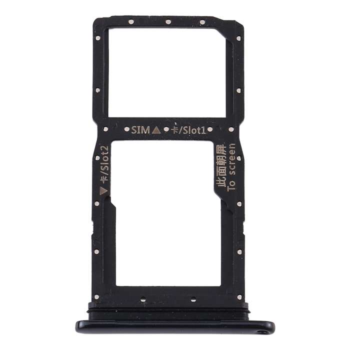 SIM Card Tray + SIM Card Tray / Micro SD Card Tray for Huawei Enjoy Z 5G (Black)