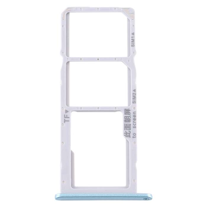 SIM Card Tray + SIM Card Tray + Micro SD Card Tray for Huawei Y6p (Silver)