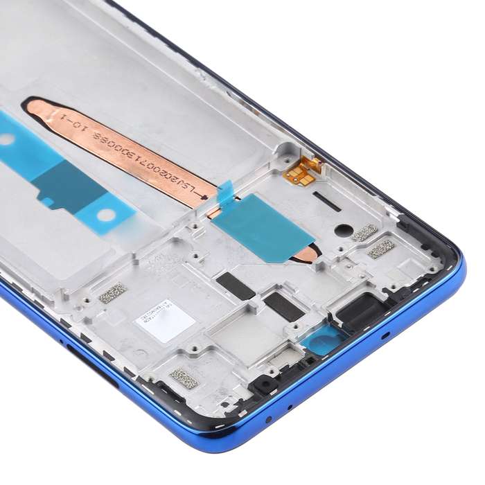 Front Housing LCD Frame Bezel Plate for Xiaomi Poco X3 / Poco X3 NFC M2007J20CG / M2007J20CT(Black)