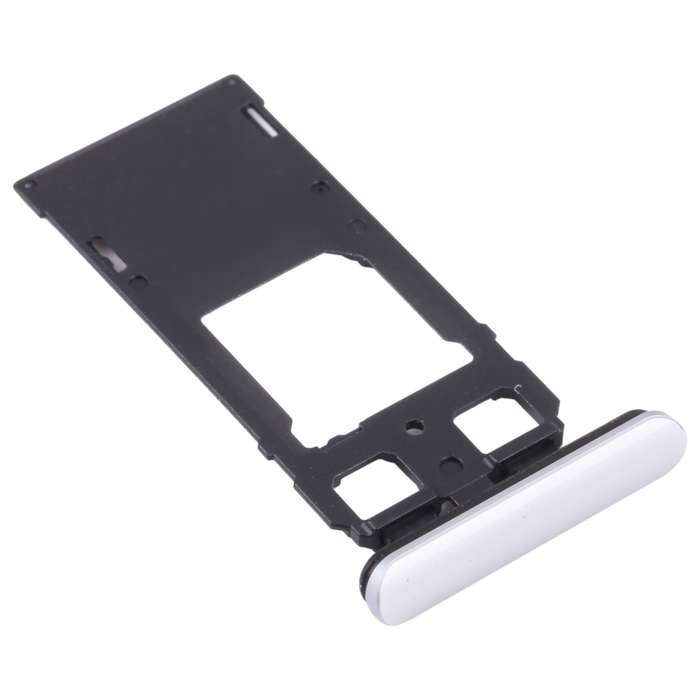 SIM Card Tray + SIM Card Tray / Micro SD Card Tray for Sony Xperia 1 / Xperia XZ4 (Silver)