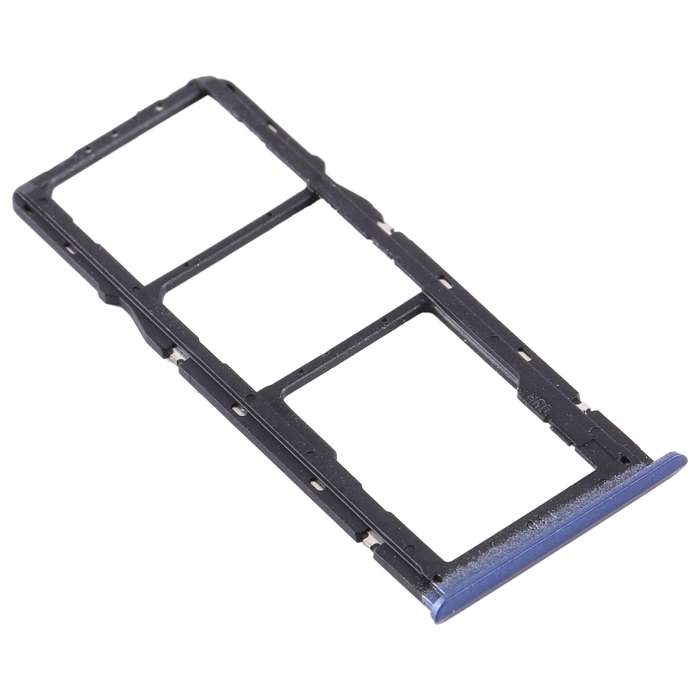 For OPPO Realme C11 RMX2185 SIM Card Tray + SIM Card Tray + Micro SD Card Tray (Blue)