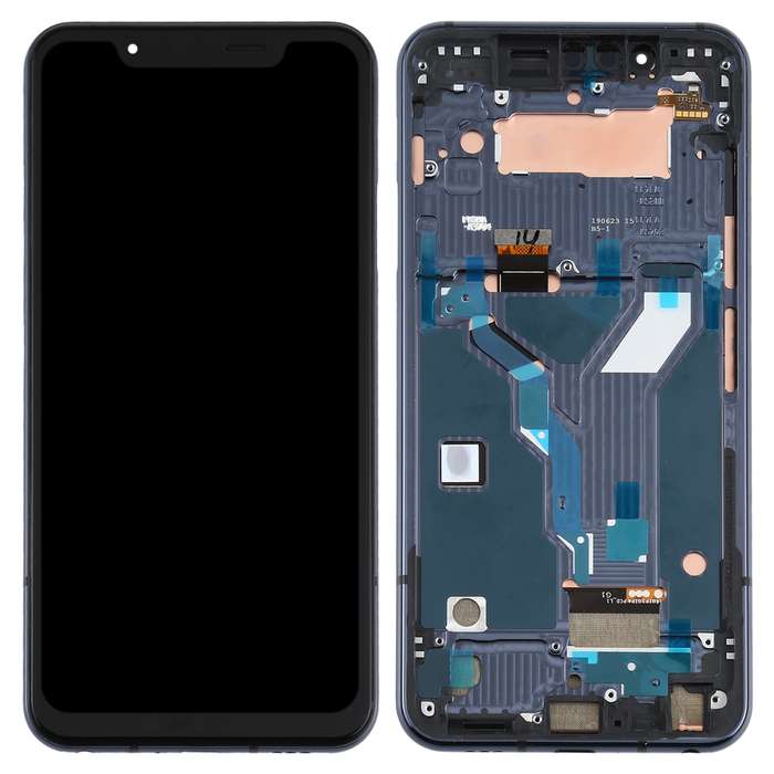 LCD Screen for LG G8s ThinQ LMG810, LM-G810, LMG810EAW with Digitizer Full Assembly With Frame (Blac