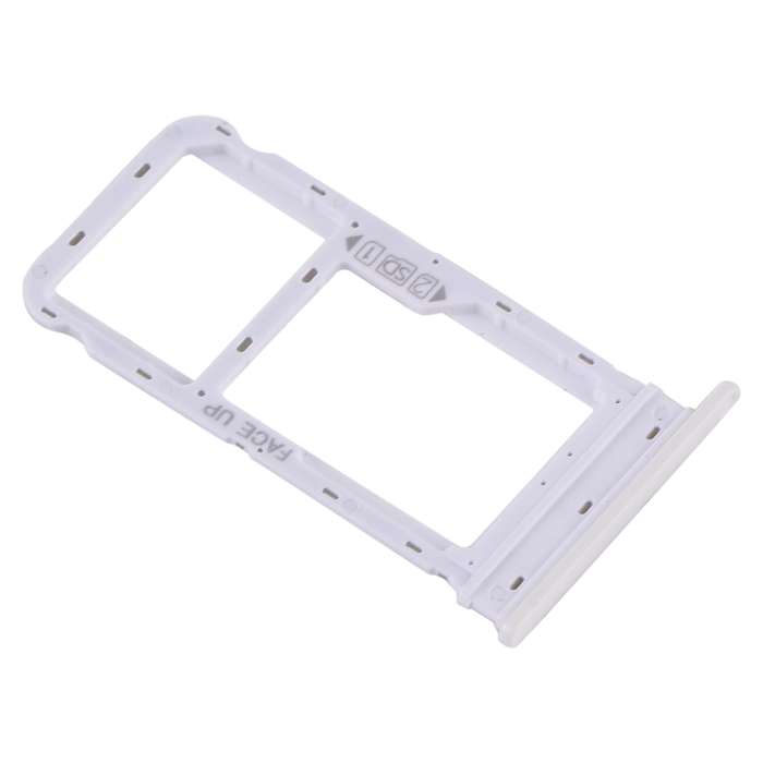 SIM Card Tray + Micro SD Card Tray for Motorola Moto G8 (White)