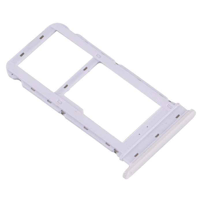 SIM Card Tray + Micro SD Card Tray for Motorola Moto G8 (White)