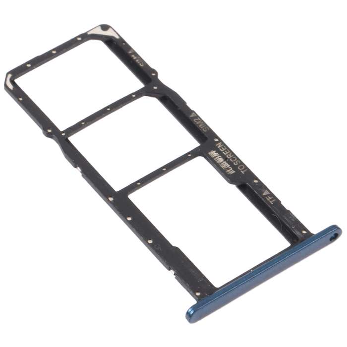 SIM Card Tray + SIM Card Tray + Micro SD Card Tray for Honor 8S 2020 (Blue)