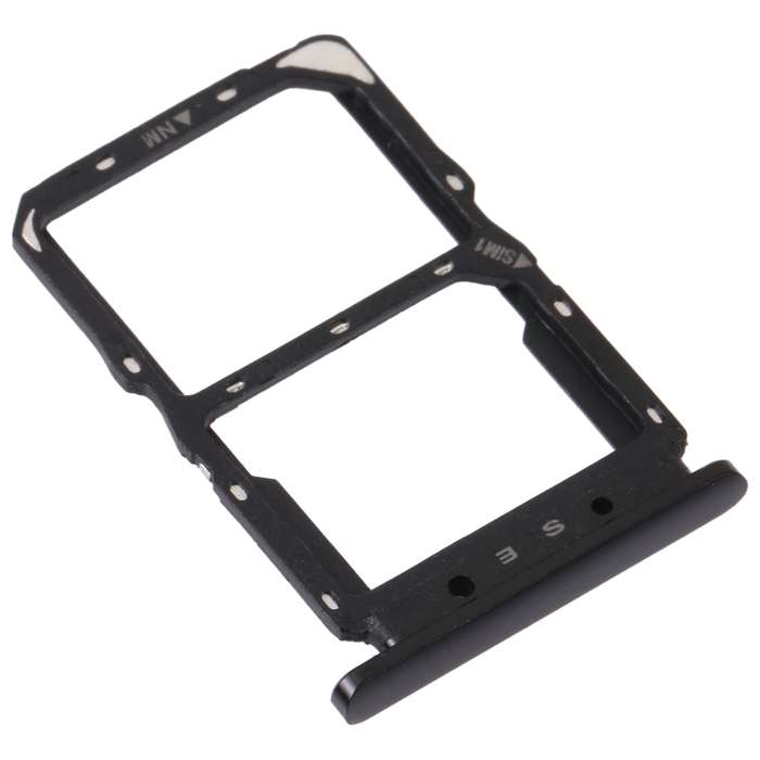 SIM Card Tray + NM Card Tray for Huawei Nova 5 Pro (Black)