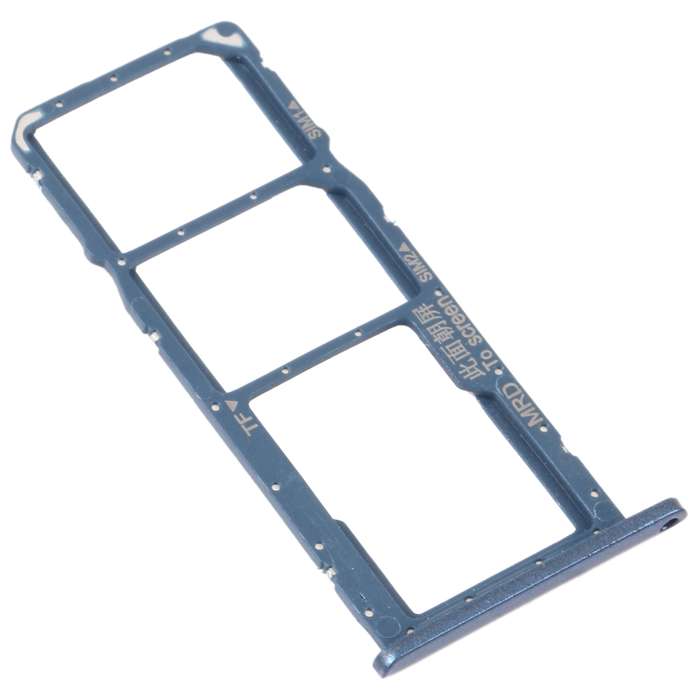 SIM Card Tray + SIM Card Tray + Micro SD Card Tray for Huawei Enjoy 9e (Blue)